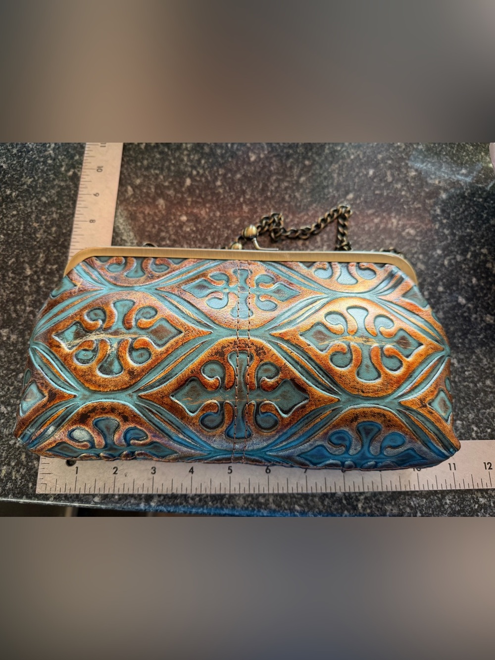 Patricia Nash 💐 GUC Potenaz-Venetian Turquoise & bronze.